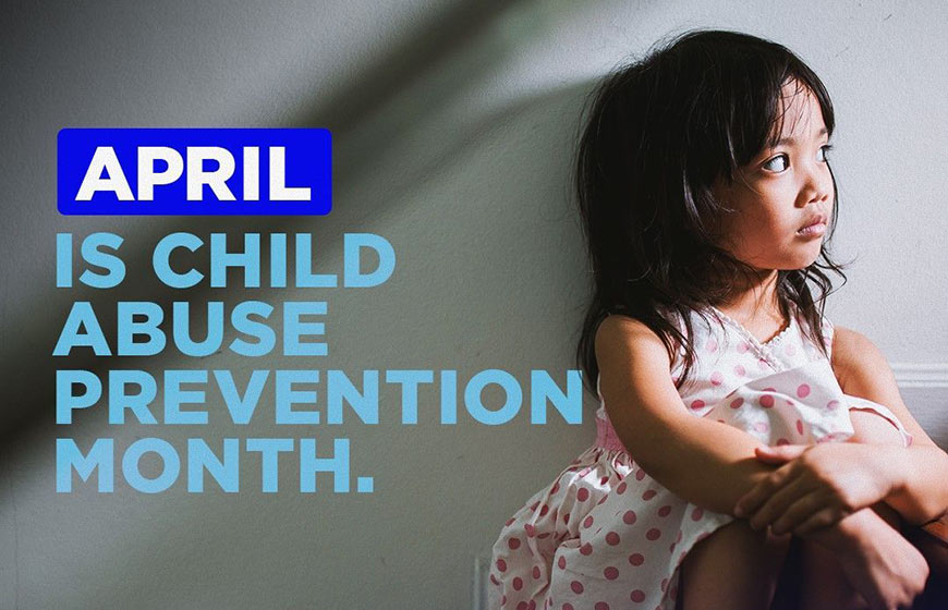 Photo of an anxious looking little girl with blue sans-serif overlaying type