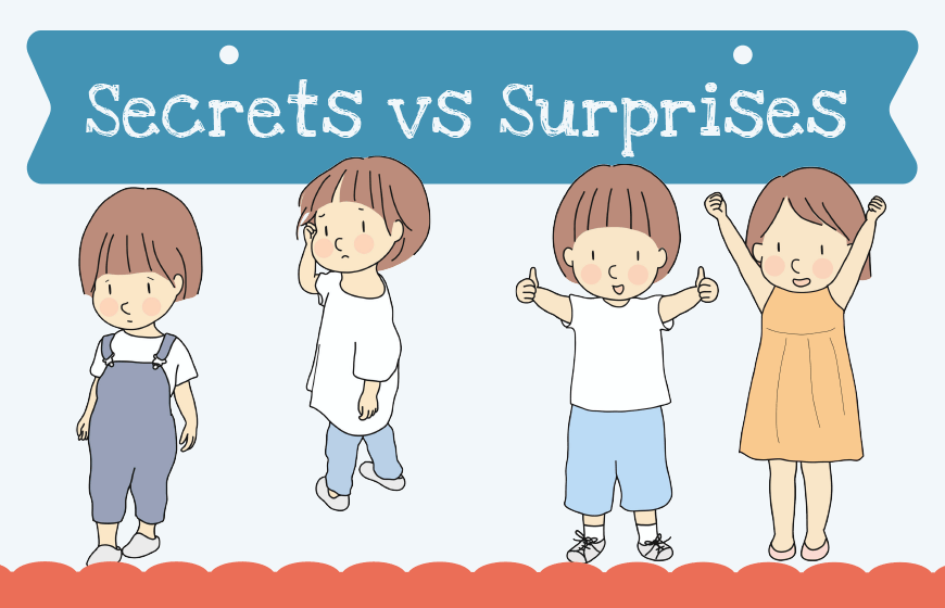 Illustrations of children with blue banner above with white chalk type